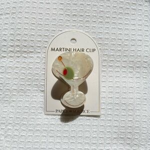 Martini Hair Clip